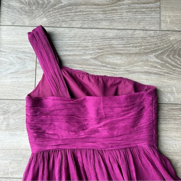 J.  Crew Kylie Pure Silk Bridesmaid Dress in Berry Red - Picture 13 of 15
